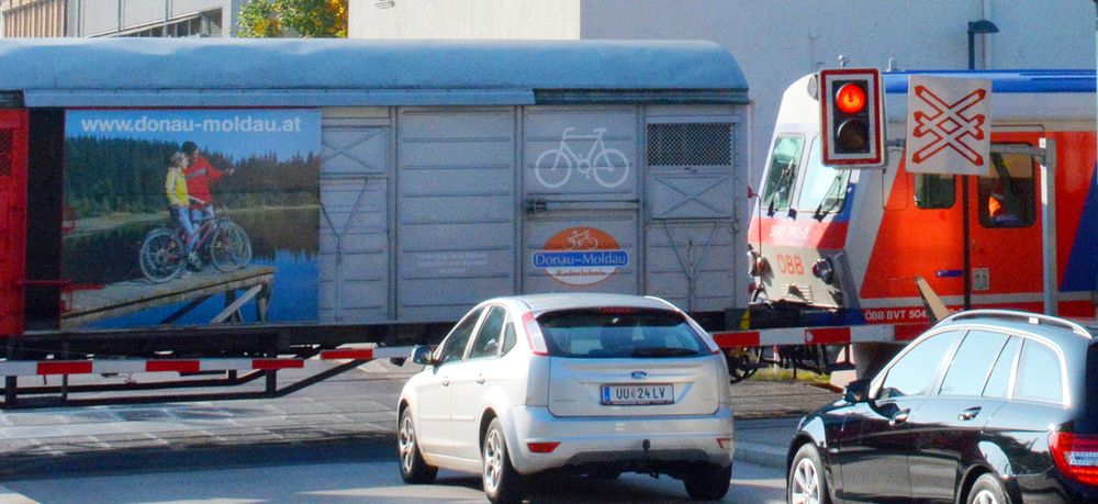 Voyage à vélo Passau-Vienne - Lignes ferroviaires le long du Danube entre Passau et Vienne