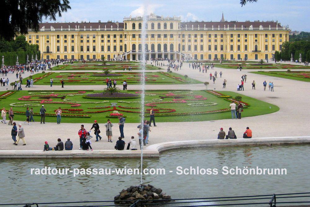 Voyage à vélo Passau-Vienne - Le château de Schoenbrunn